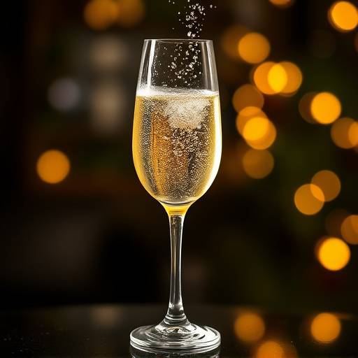 A glass of sparkling prosecco