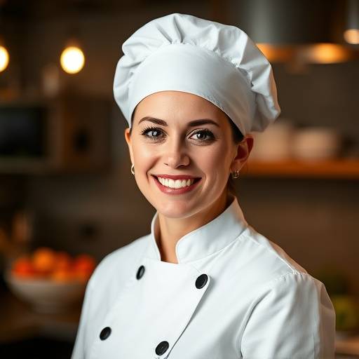 Head Chef Isabella Rossi smiling professionally.